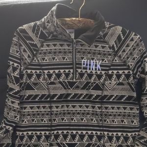 Pink quarter zip up